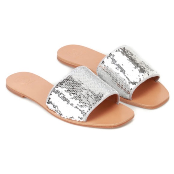 Tory Burch Reversible sequins Carter slides - Picture 1 of 6